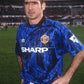 1992/1993 Manchester United SHARP - Blue Away Retro Kit - ClassicKits433 - GovintageJersey