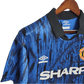 1992/1993 Manchester United SHARP - Blue Away Retro Kit - ClassicKits433 - GovintageJersey