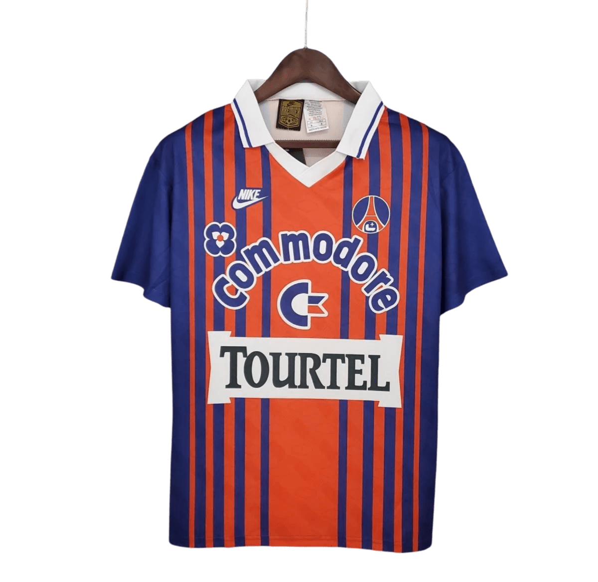 1992/1993 Paris Saint - Germain Commodore Tourtel Home Retro Jersey - GovintageJersey