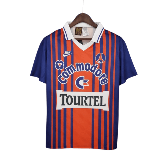 1992/1993 Paris Saint - Germain Commodore Tourtel Home Retro Jersey - GovintageJersey