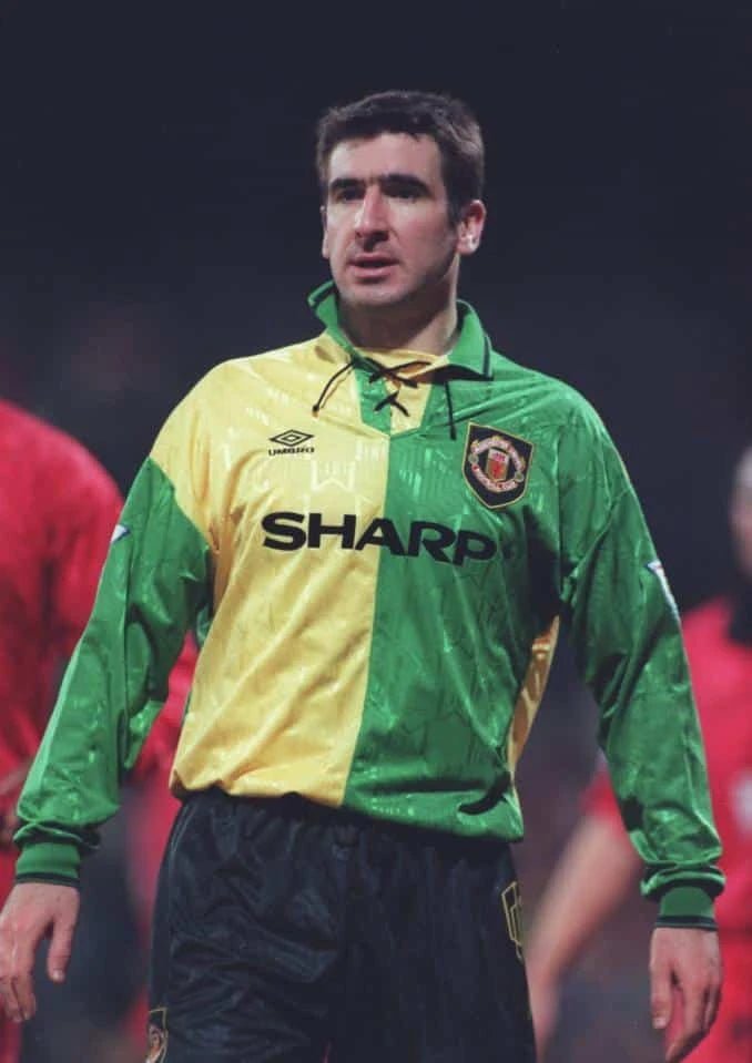 1992/1994 Manchester United SHARP - Green & Yellow Third Retro Kit - ClassicKits433 - GovintageJersey