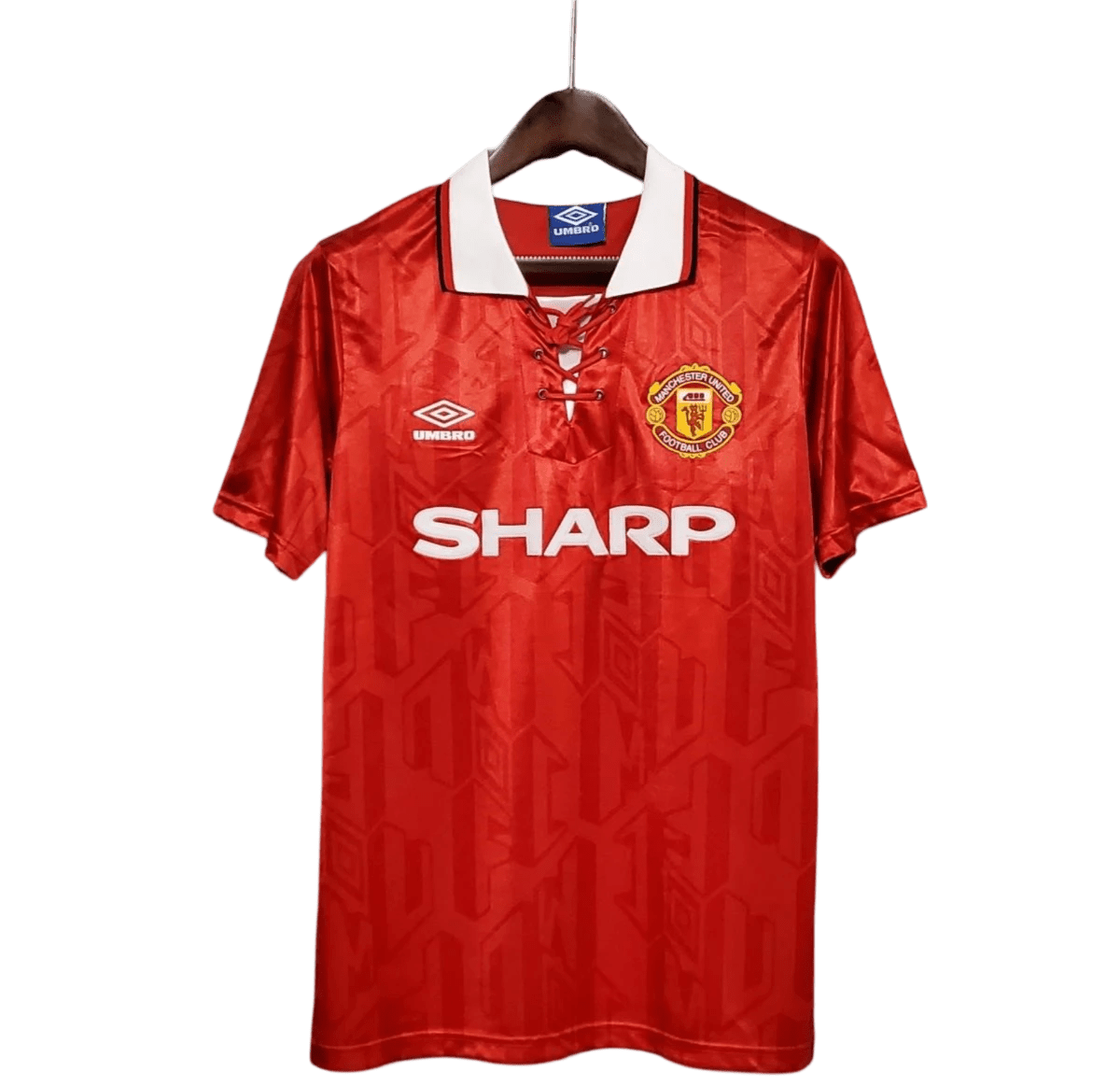 1992/1994 Manchester United SHARP Home Retro Kit - ClassicKits433 - GovintageJersey