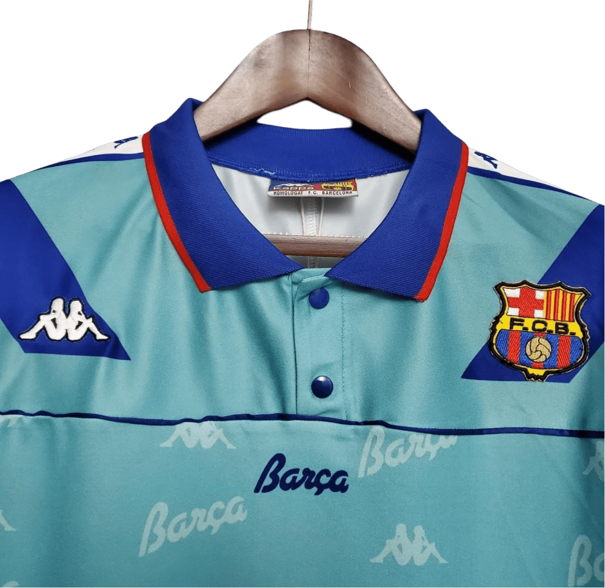 1992/1995 FC Barcelona Turquoise Away Retro Kit - ClassicKits433 - GovintageJersey