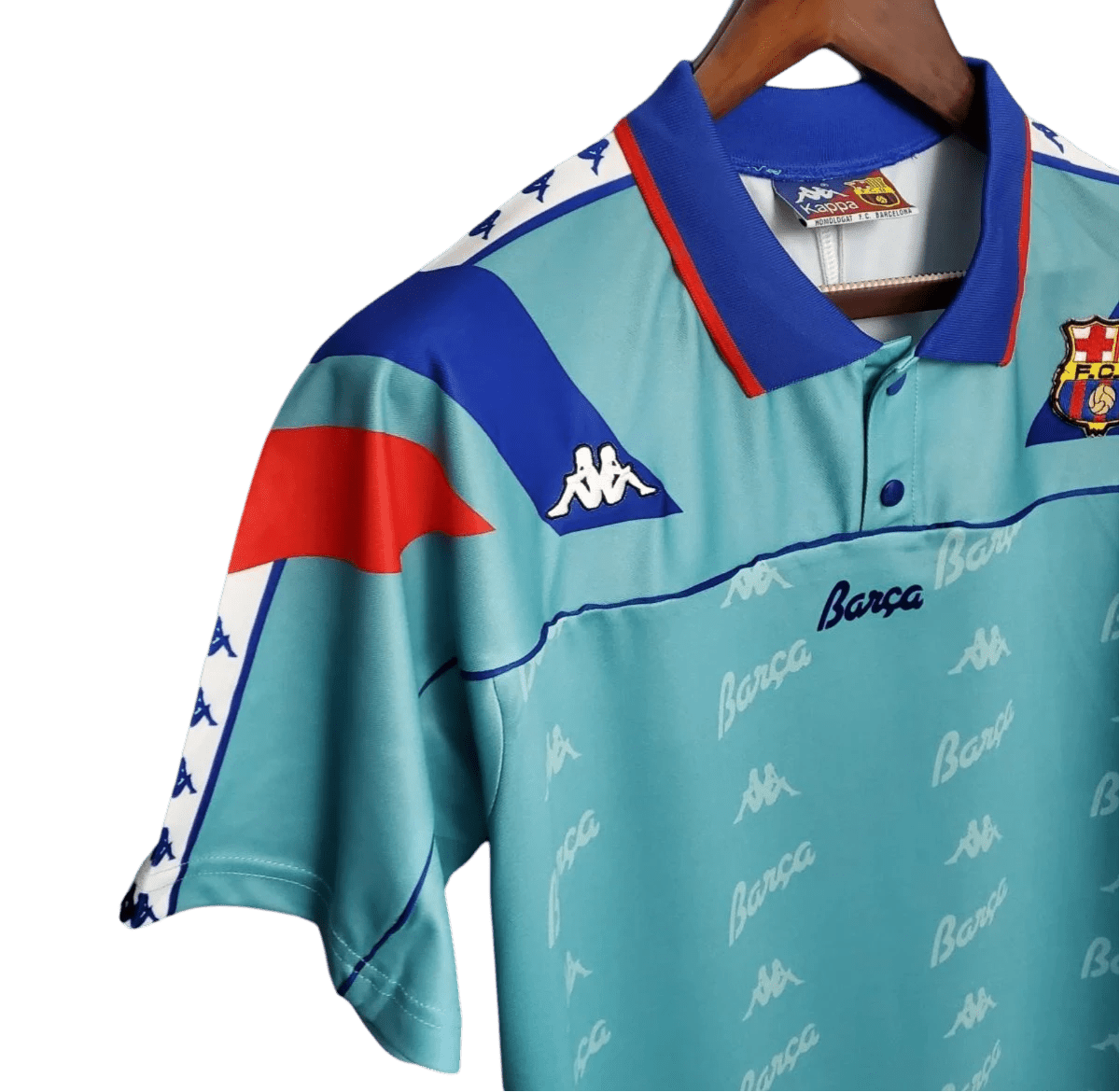 1992/1995 FC Barcelona Turquoise Away Retro Kit - ClassicKits433 - GovintageJersey