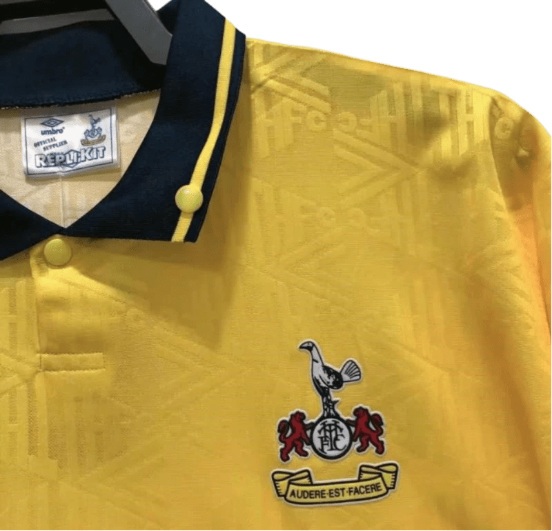 1992/1995 Tottenham Hotspur HOLSTEN - Yellow Away Retro Kit - ClassicKits433 - GovintageJersey