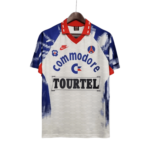 1993/1994 Paris Saint Germain Commodore Away white Retro - GovintageJersey