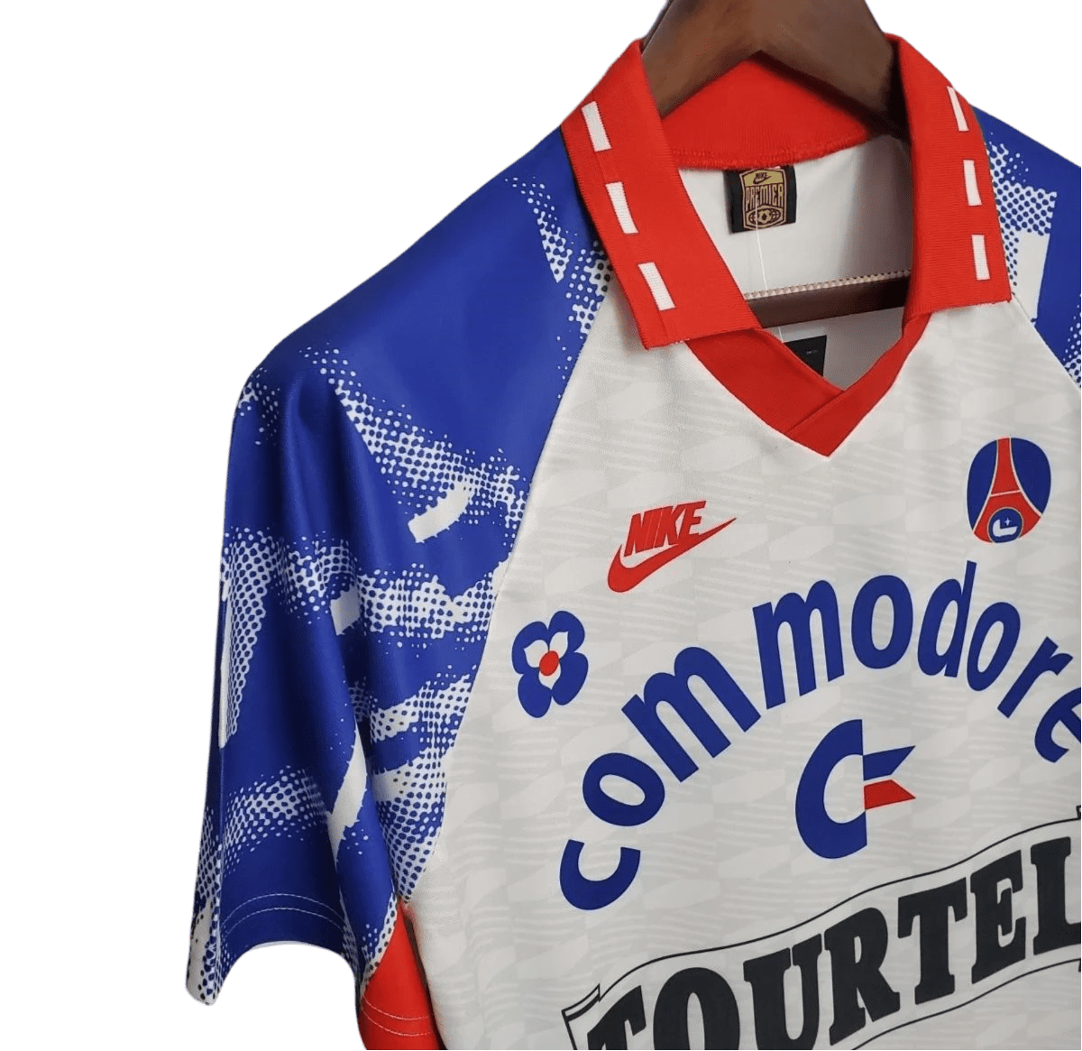 1993/1994 Paris Saint Germain Commodore Away white Retro - GovintageJersey