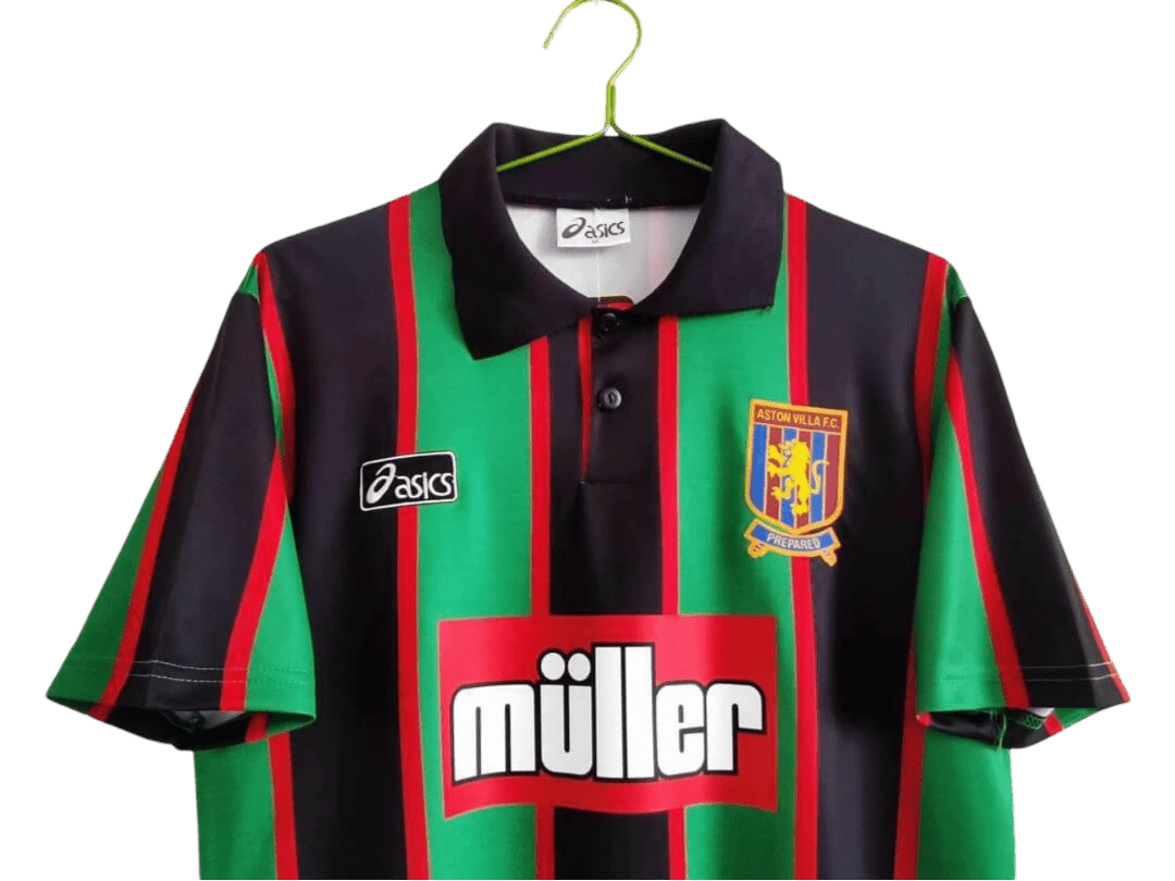 1993/1995 Aston Villa Müller Green & Black Away Retro Kit - ClassicKits433 - GovintageJersey