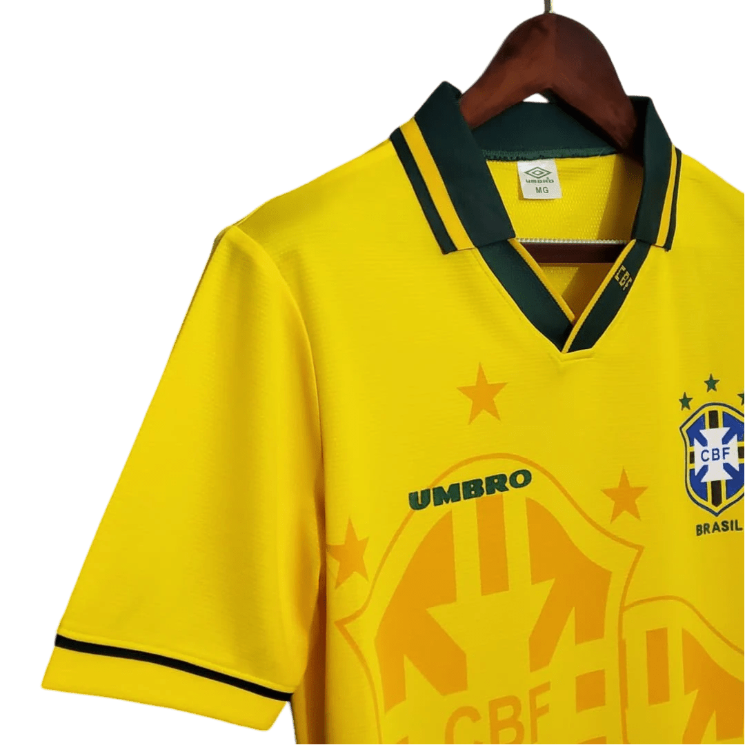 1994 Brazil World Cup Retro Kit - ClassicKits433 - GovintageJersey