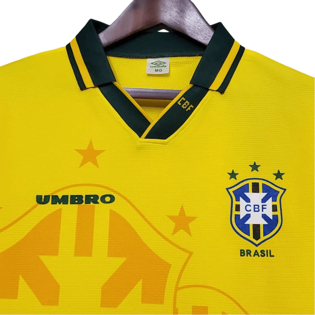 1994 Brazil World Cup Retro Kit - ClassicKits433 - GovintageJersey