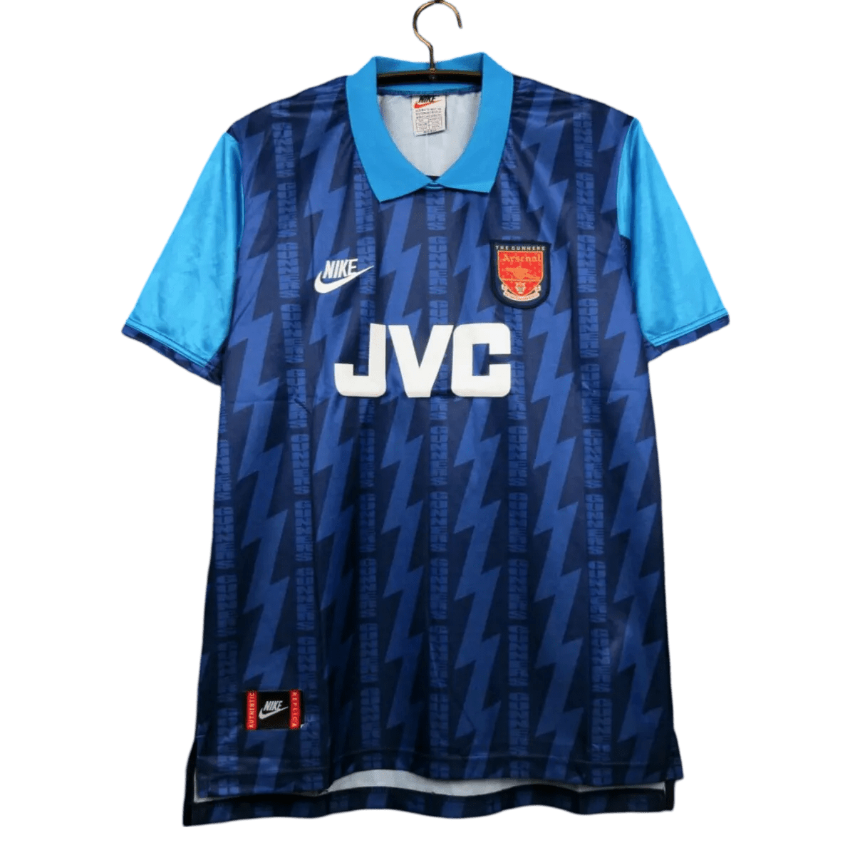 1994/1995 Arsenal JVC Blue Away Retro Kit - ClassicKits433 - GovintageJersey