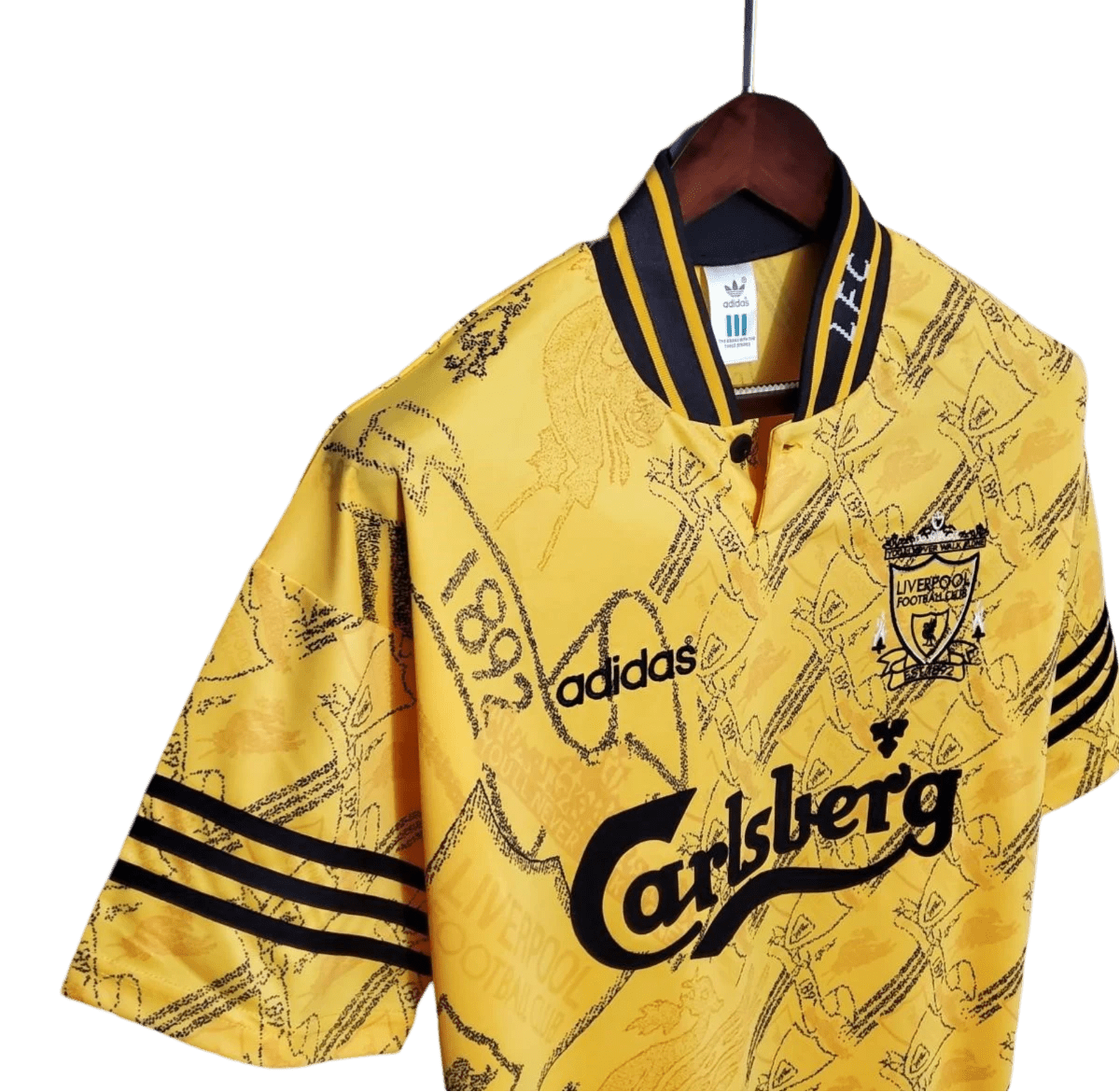 1994/1995 Liverpool Carlsberg - Yellow Third Retro Kit - ClassicKits433 - GovintageJersey