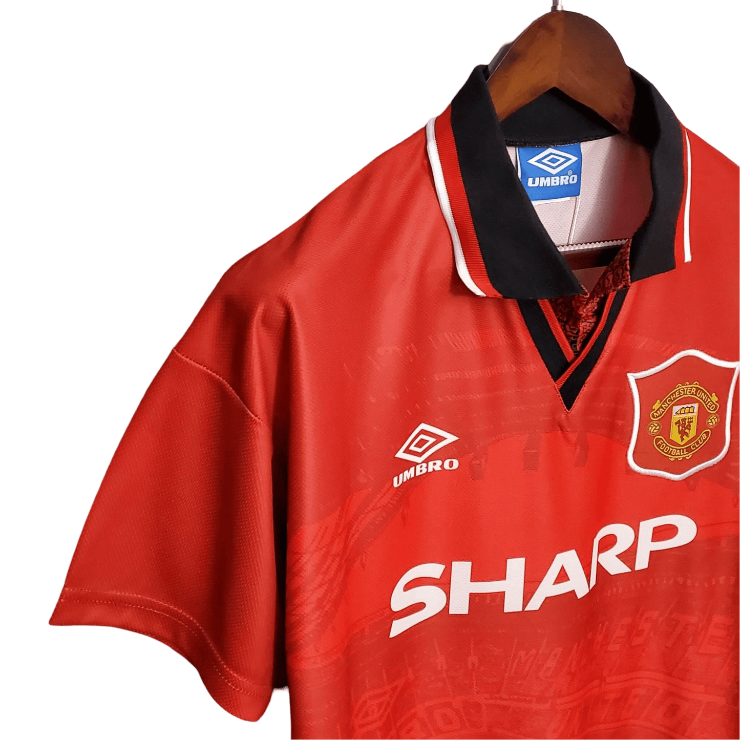 1994/1995 Manchester United SHARP Home Retro Kit - ClassicKits433 - GovintageJersey