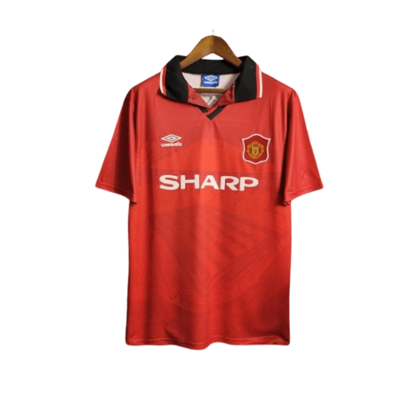 1994/1995 Manchester United SHARP Home Retro Kit - ClassicKits433 - GovintageJersey