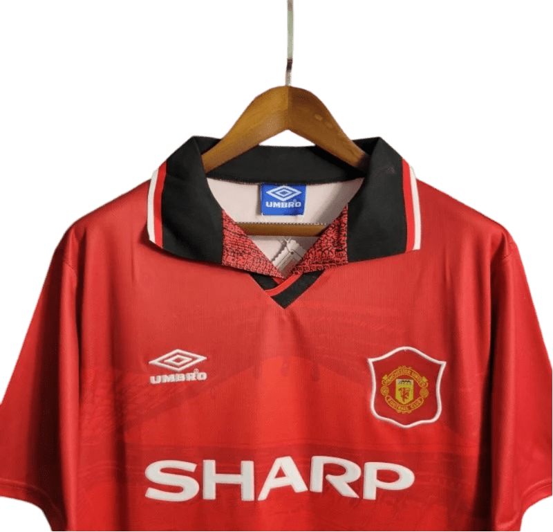 1994/1995 Manchester United SHARP Home Retro Kit - ClassicKits433 - GovintageJersey