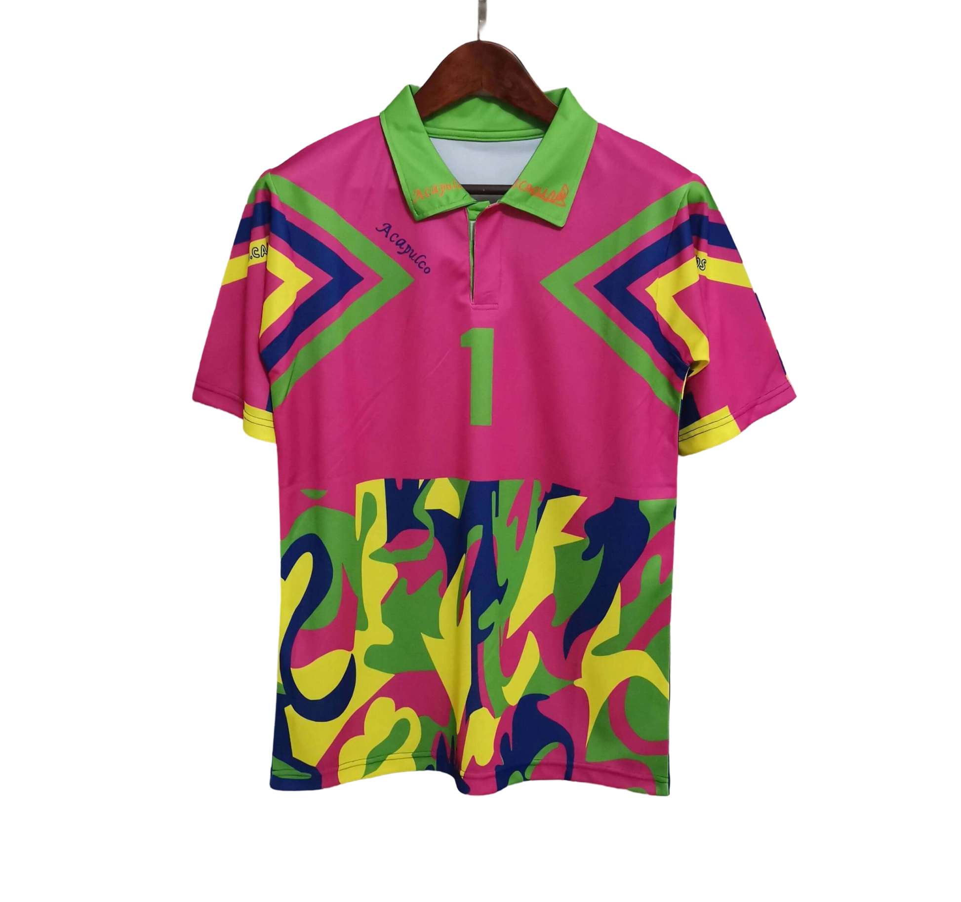 1994/1995 Mexico Jorge Campos Pink Retro Kit - ClassicKits433 - GovintageJersey