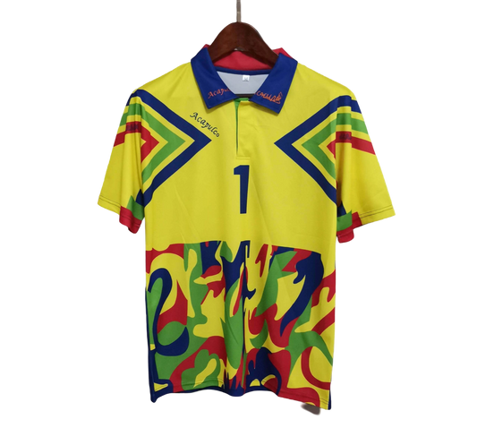 1994/1995 Mexico Jorge Campos Yellow Retro Jersey - GovintageJersey