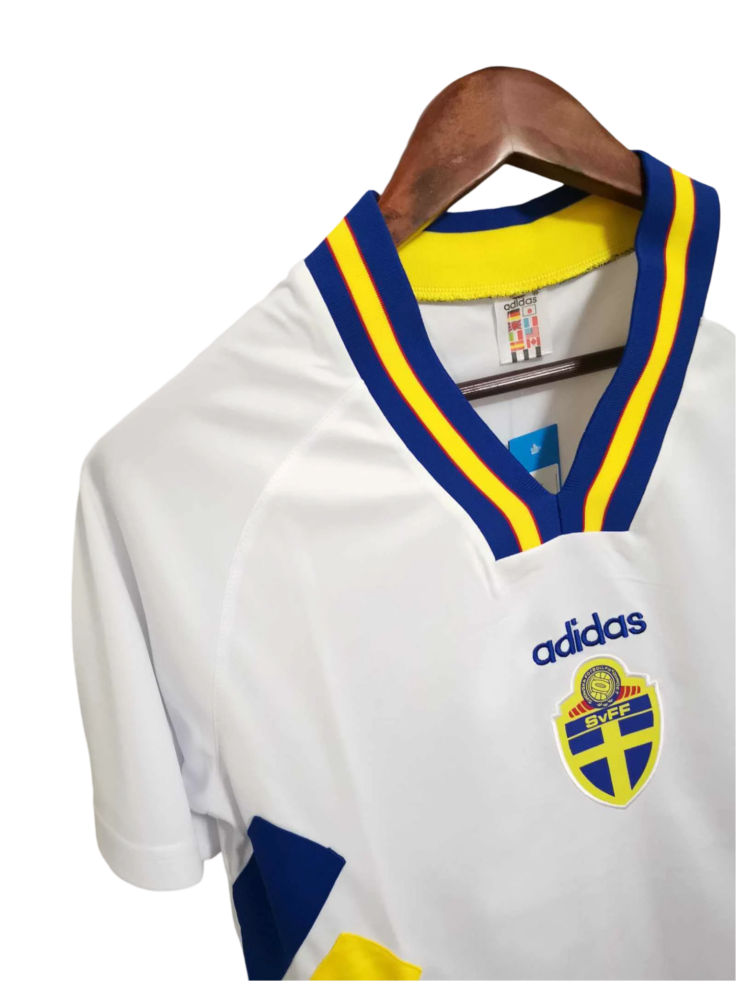 1994/1995 Sweden White Away Retro Kit - ClassicKits433 - GovintageJersey