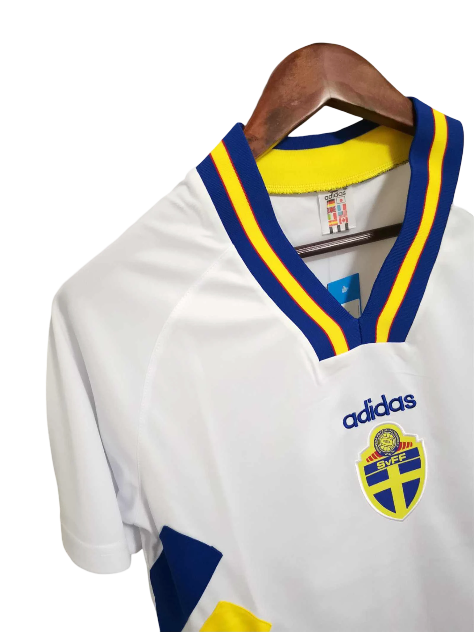 1994/1995 Sweden White Away Retro Kit - ClassicKits433 - GovintageJersey