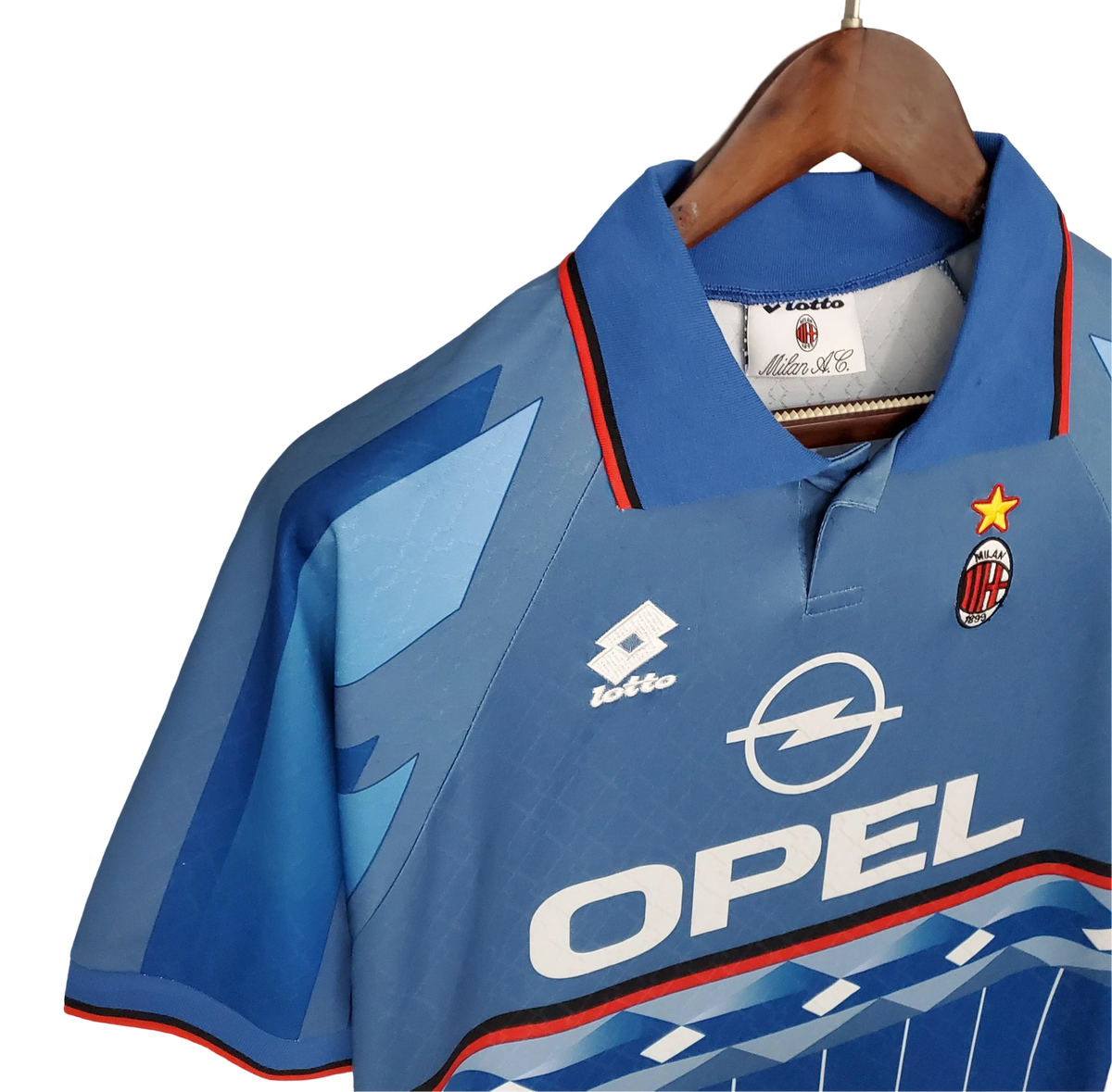 1995/1996 AC Milan Retro Jersey - Blue Third Kit & OPEL Edition 1995/1996 AC Milan Retro Jersey - Blue Third Kit & OPEL Edition