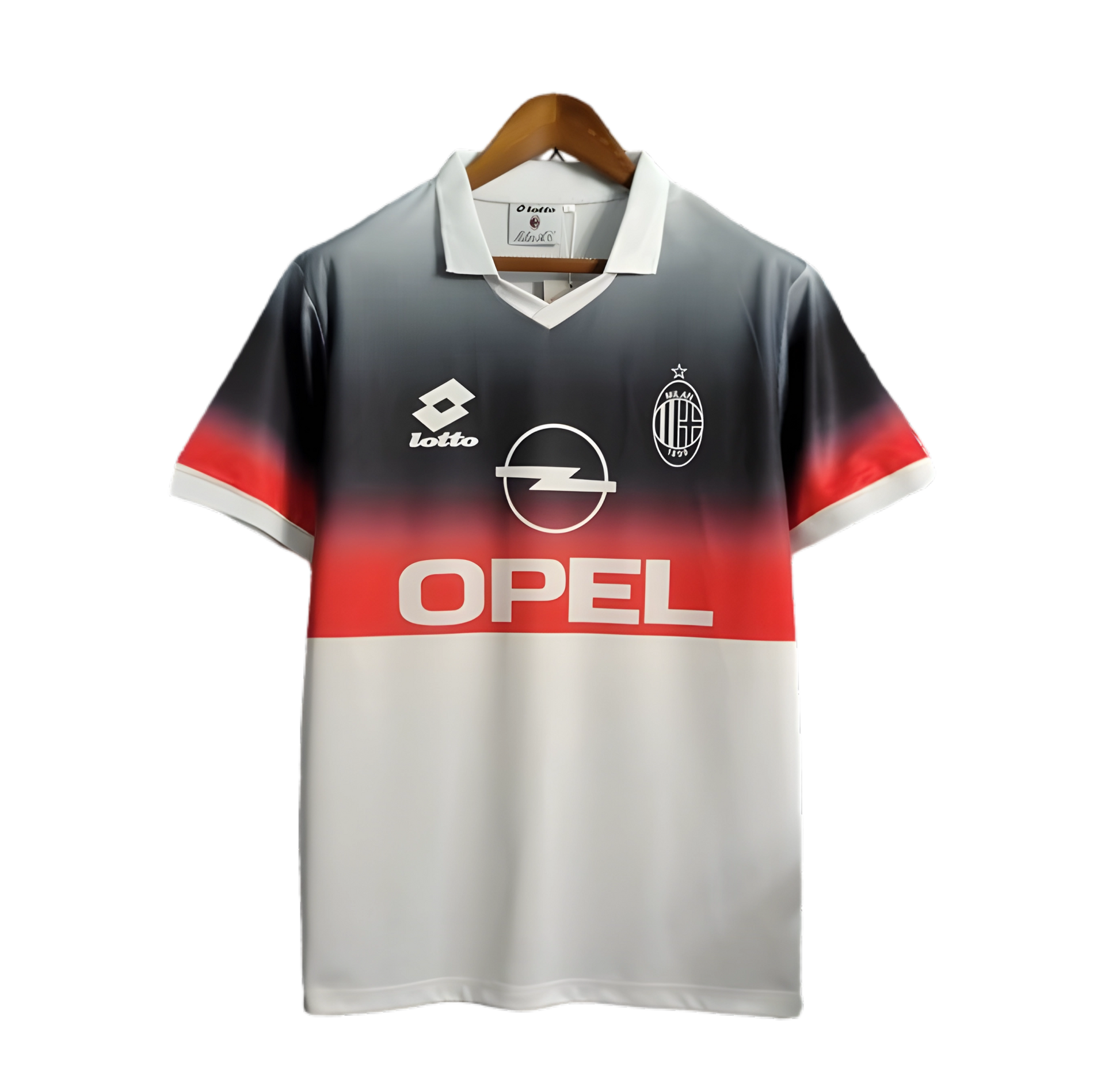 1995/1996 AC Milan Retro Kit - OPEL & Training Edition at GoVintageJersey Store