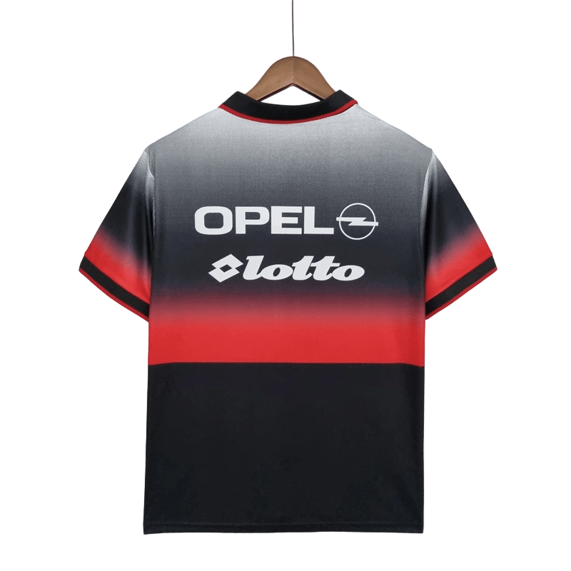 1995/1996 AC Milan Retro Jersey - OPEL & Training Black Kit Edition at GoVintageJersey Store