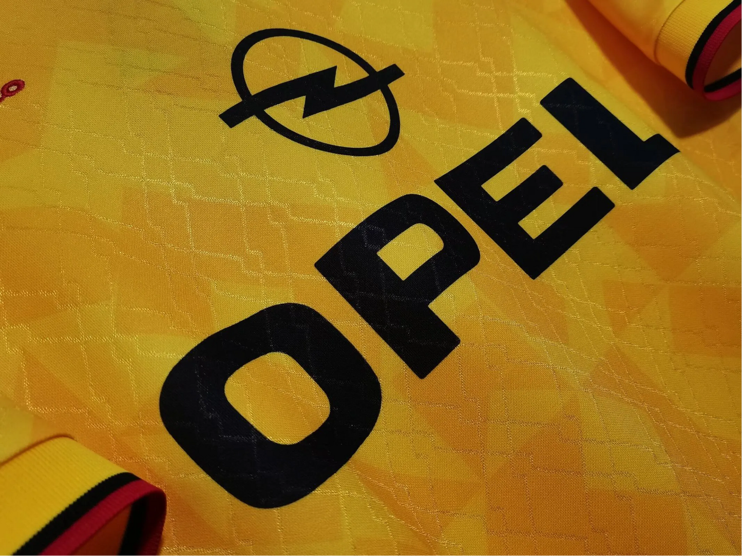1995/1996 AC Milan Retro Jersey - OPEL Yellow 3rd Kit at GoVintageJersey Store