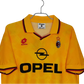 1995/1996 AC Milan Retro Jersey - OPEL Yellow 3rd Kit at GoVintageJersey Store