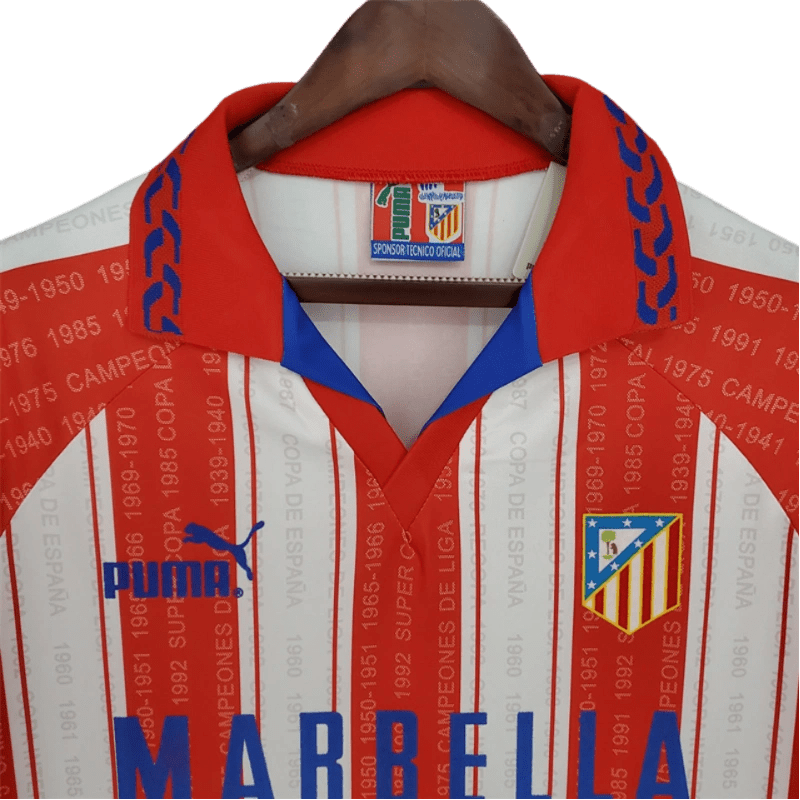 1995/1996 Atletico Madrid Marbella Home Retro Kit - ClassicKits433 - GovintageJersey