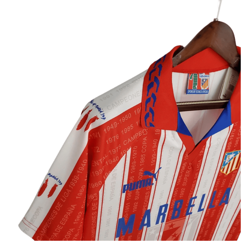 1995/1996 Atletico Madrid Marbella Home Retro Kit - ClassicKits433 - GovintageJersey