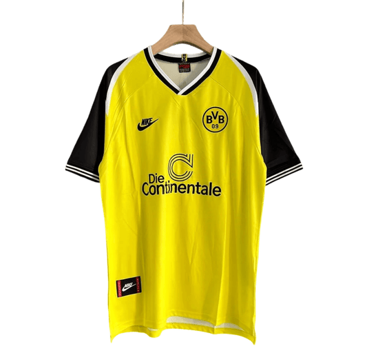 1995/1996 Borussia Dortmund Continentale Yellow Home Retro Kit - ClassicKits433 - GovintageJersey