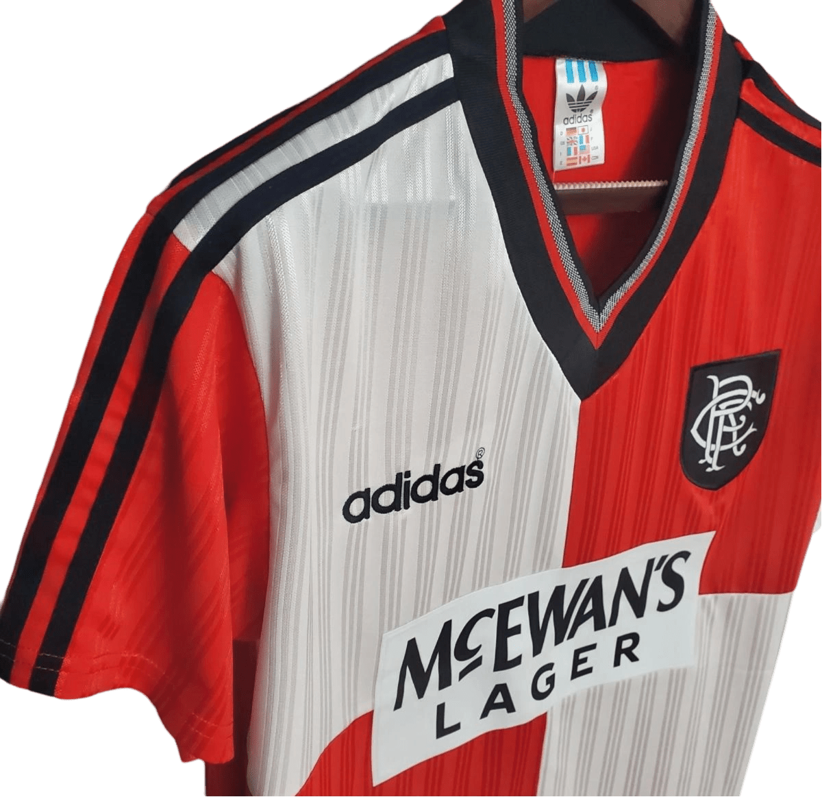 1995/1996 Glasgow Rangers McEwans Lager Away Kit - ClassicKits433 - GovintageJersey