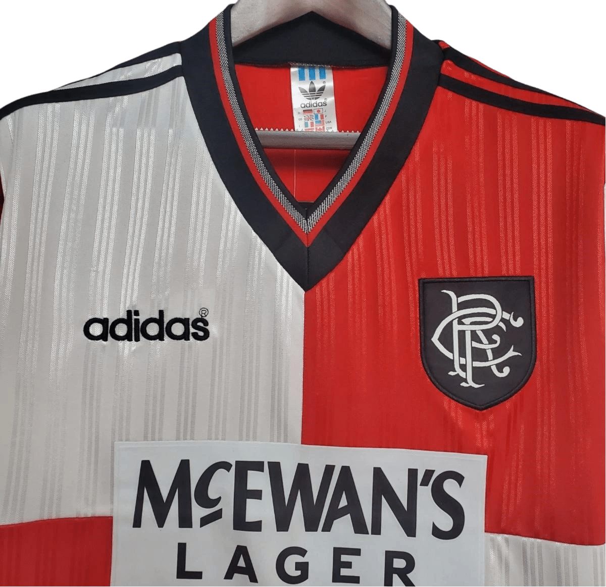 1995/1996 Glasgow Rangers McEwans Lager Away Kit - ClassicKits433 - GovintageJersey