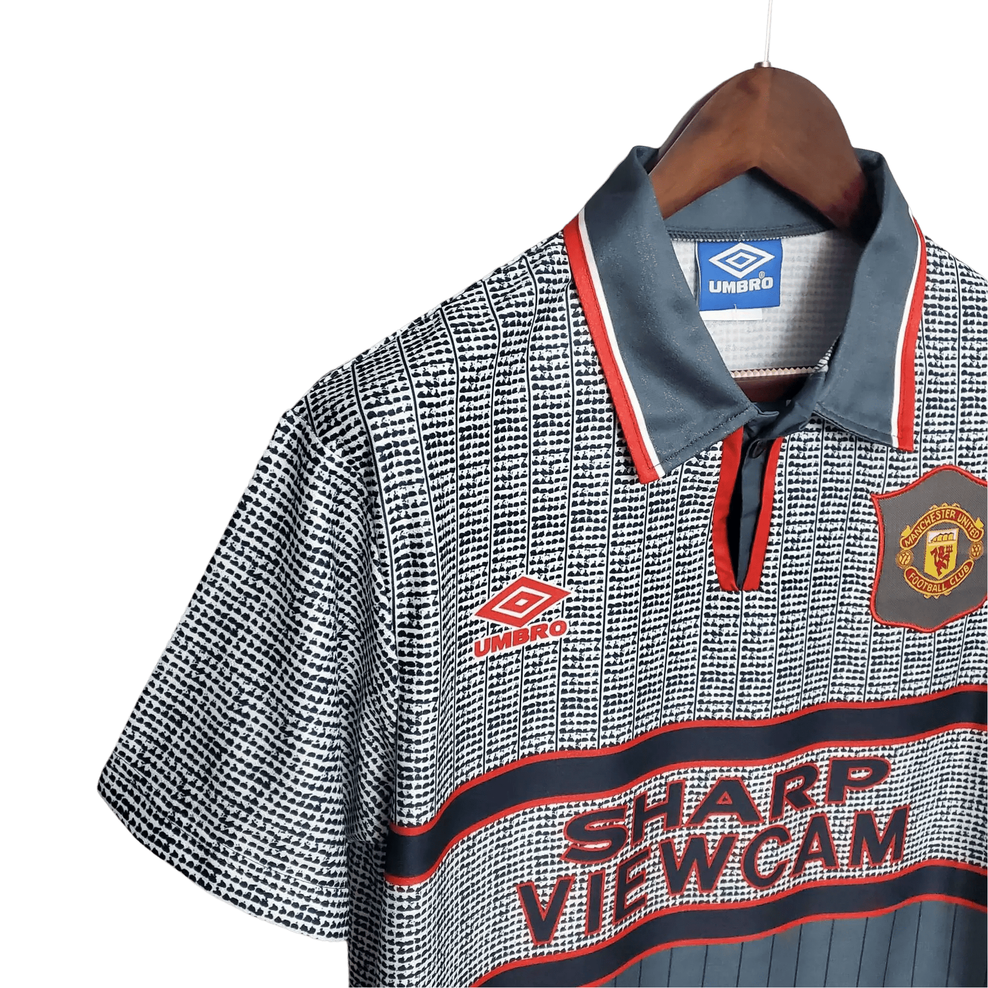 1995/1996 Manchester United SAHRP VIEWCAM - Gray Away Retro Kit - ClassicKits433 - GovintageJersey