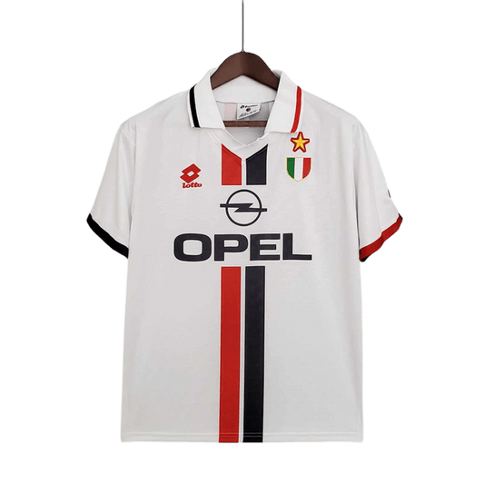 1995/1997 AC Milan Retro Kit - OPEL & Away Edition at GoVintageJersey Store