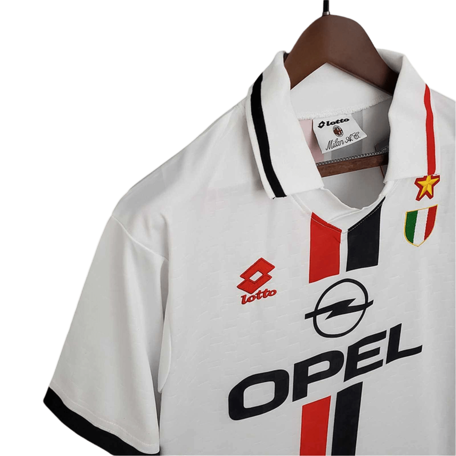 1995/1997 AC Milan Retro Kit - OPEL & Away Edition at GoVintageJersey Store