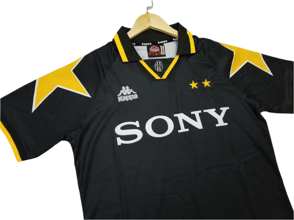 1995/1997 Juventus SONY - Away Black Retro Kit - GovintageJersey