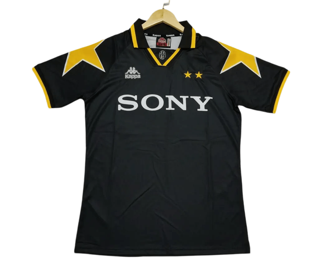 1995/1997 Juventus SONY - Away Black Retro Kit - GovintageJersey