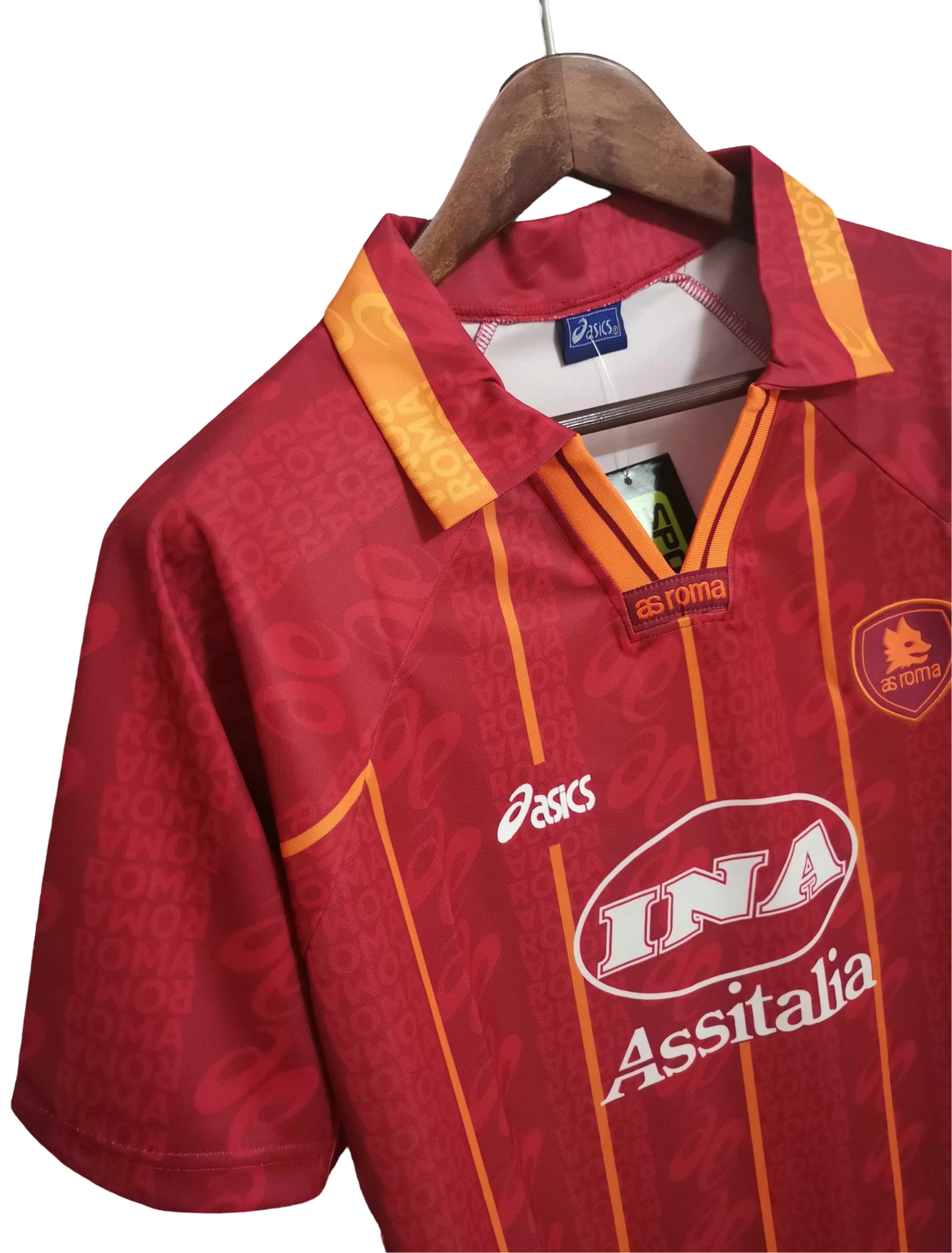 1996/1997 AS ROMA INA Assitalia ASICS Home Retro Kit - ClassicKits433 - GovintageJersey