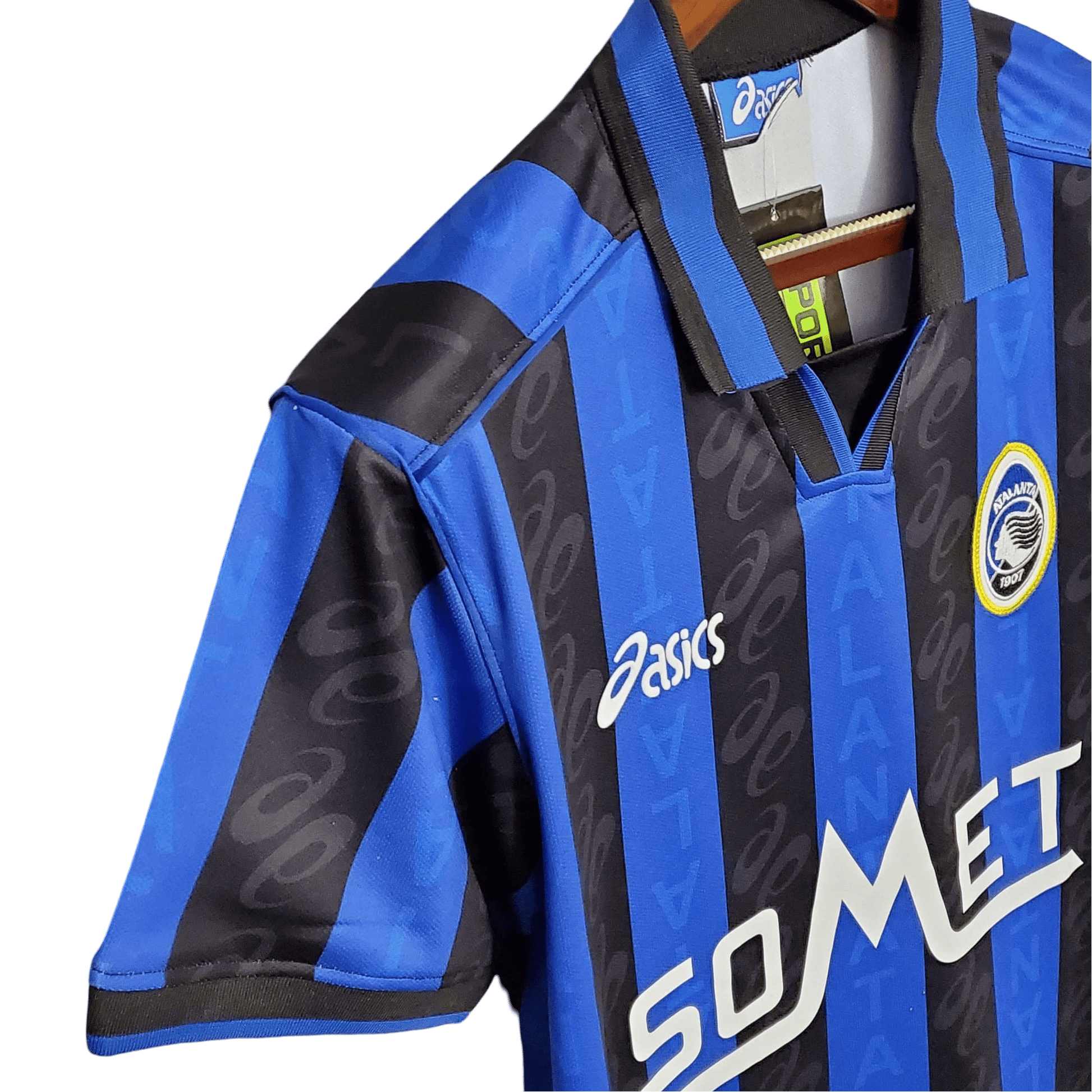 1996/1997 Atalanta Bergame SOMET ASICS Home Retro Kit - ClassicKits433 - GovintageJersey