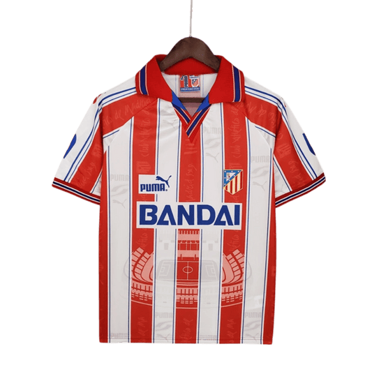 1996/1997 Atletico Madrid Bandai Home Retro Kit - ClassicKits433 - GovintageJersey