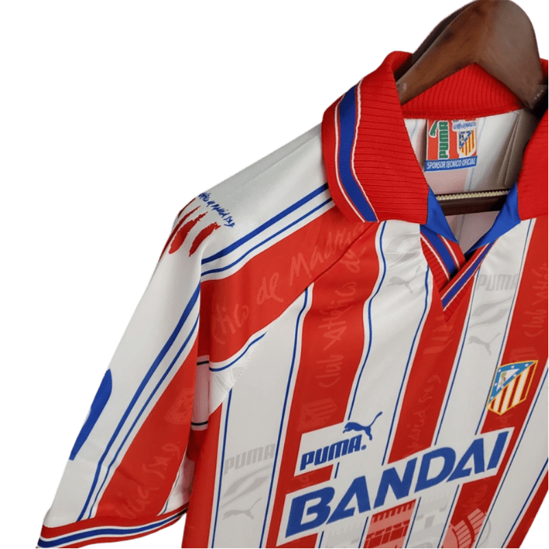 1996/1997 Atletico Madrid Bandai Home Retro Kit - ClassicKits433 - GovintageJersey