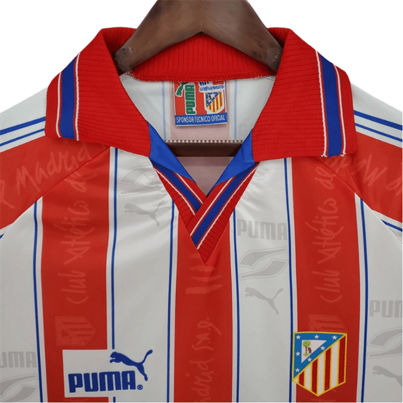 1996/1997 Atletico Madrid Bandai Home Retro Kit - ClassicKits433 - GovintageJersey