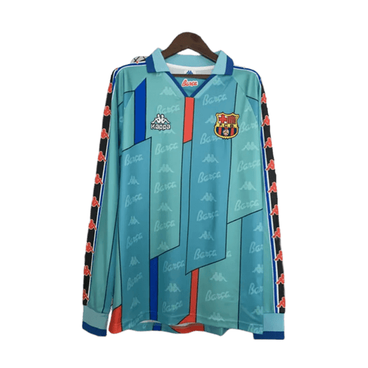 1996/1997 FC Barcelona - Away Retro Kit – Long Sleeves - ClassicKits433 - GovintageJersey