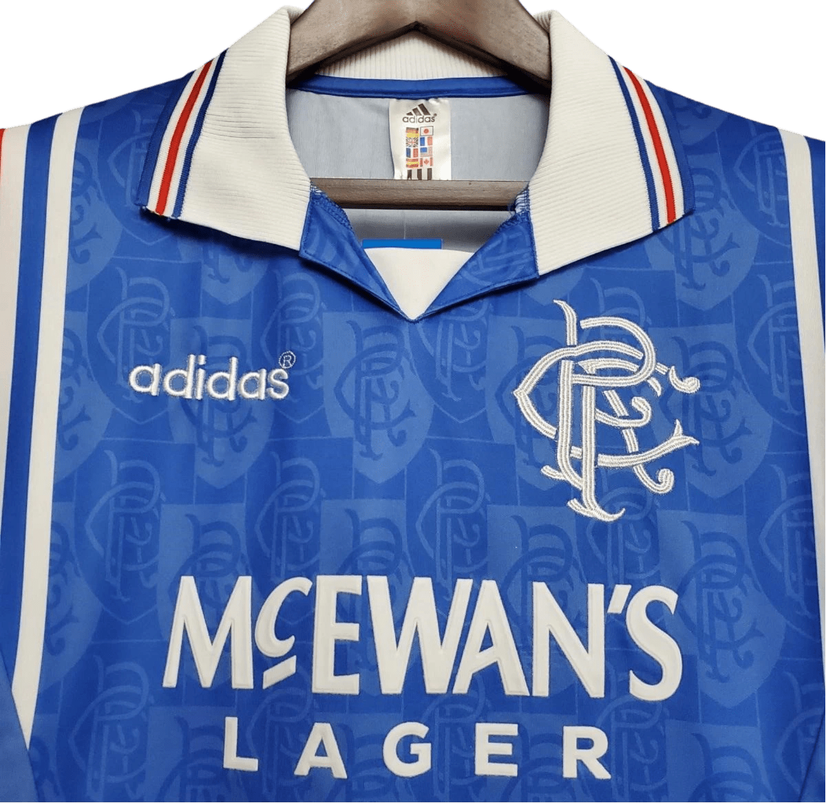 1996/1997 Glasgow Rangers McEwans Lager Home Kit - ClassicKits433 - GovintageJersey