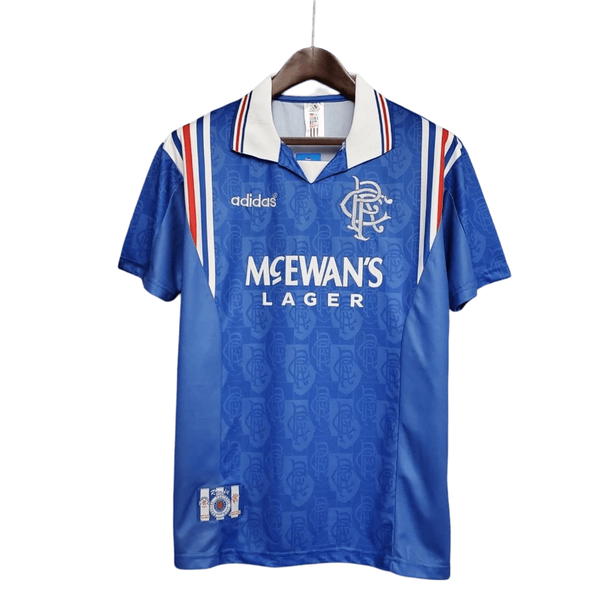 1996/1997 Glasgow Rangers McEwans Lager Home Kit - ClassicKits433 - GovintageJersey