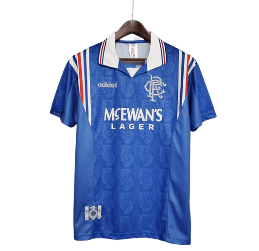 1996/1997 Glasgow Rangers McEwans Lager Home Kit - ClassicKits433 - GovintageJersey