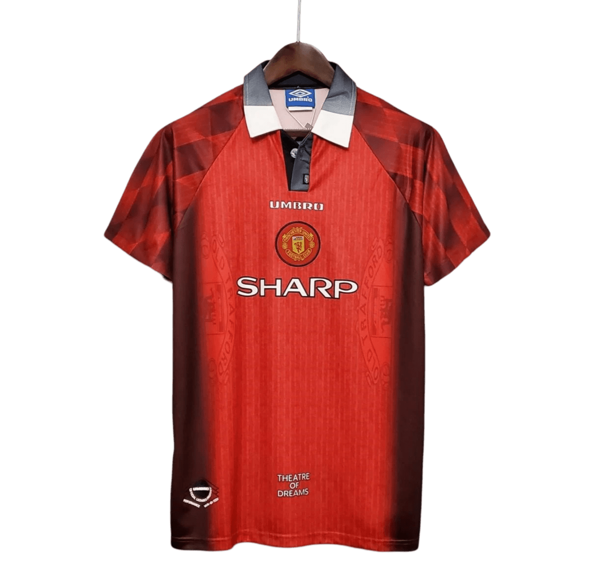 1996/1997 Manchester United SHARP Home Retro Kit - ClassicKits433 - GovintageJersey