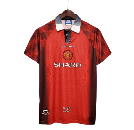 1996/1997 Manchester United SHARP Home Retro Kit - ClassicKits433 - GovintageJersey