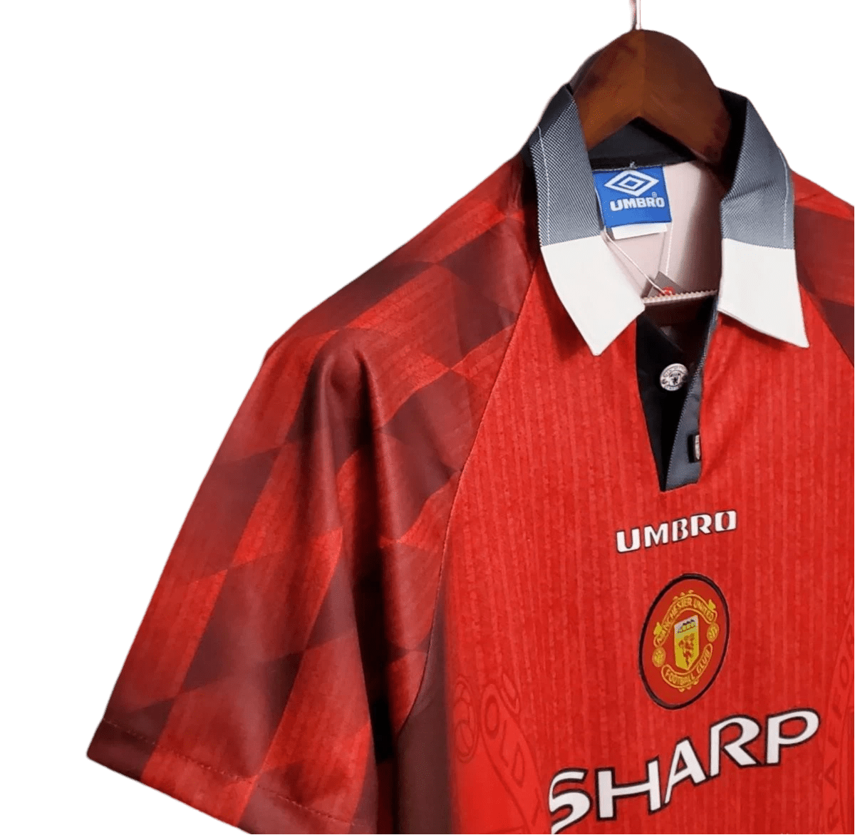 1996/1997 Manchester United SHARP Home Retro Kit - ClassicKits433 - GovintageJersey